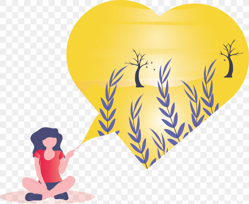 Yellow Heart Love Gesture Heart, PNG, 3000x2456px, Heart, Abstract, Cartoon, Gesture, Girl Download Free