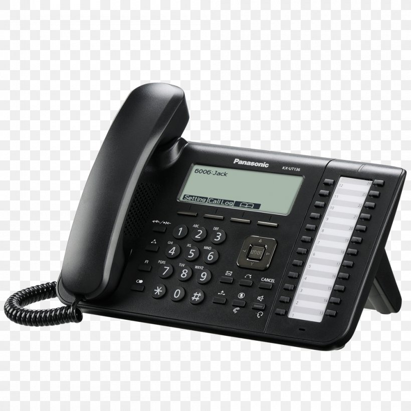Business Telephone System VoIP Phone Panasonic Session Initiation Protocol Voice Over IP, PNG, 1000x1000px, Business Telephone System, Communication, Corded Phone, Electronic Instrument, Panasonic Download Free