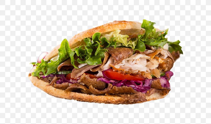 Doner Kebab Gyro Chicken Pizza, PNG, 673x483px, Doner Kebab, American Food, Breakfast Sandwich, Buffalo Burger, Chicken Download Free