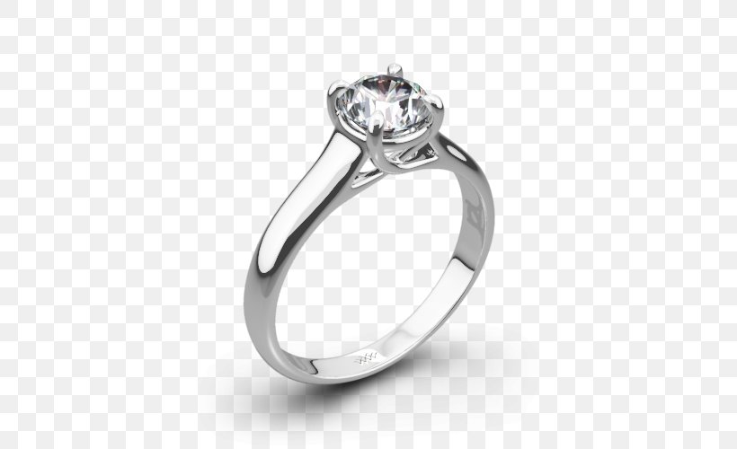 Engagement Ring Wedding Ring Solitaire Diamond, PNG, 500x500px, Engagement Ring, Body Jewelry, Brilliant, Carat, Diamond Download Free