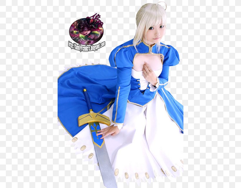 Fate/stay Night Saber Fate/Zero Fate/Grand Order Cosplay, PNG, 428x640px, Watercolor, Cartoon, Flower, Frame, Heart Download Free