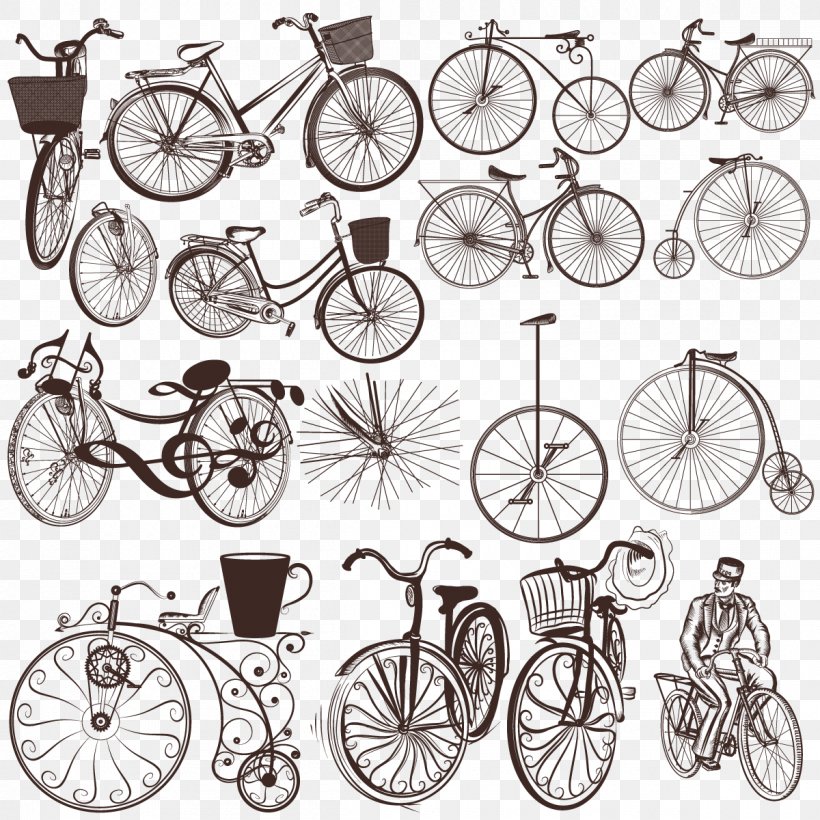 Bicycle Cycling Stock Photography Illustration, PNG, 1200x1200px, Bicycle, Area, Bicycle Accessory, Bicycle Drivetrain Part, Bicycle Frame Download Free