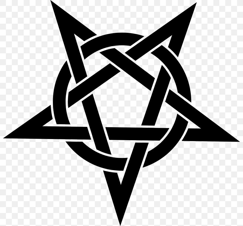 Pentagram Pentacle Sigil Of Baphomet Wicca, PNG, 800x764px, Pentagram, Baphomet, Black And White, Brand, Drawing Download Free