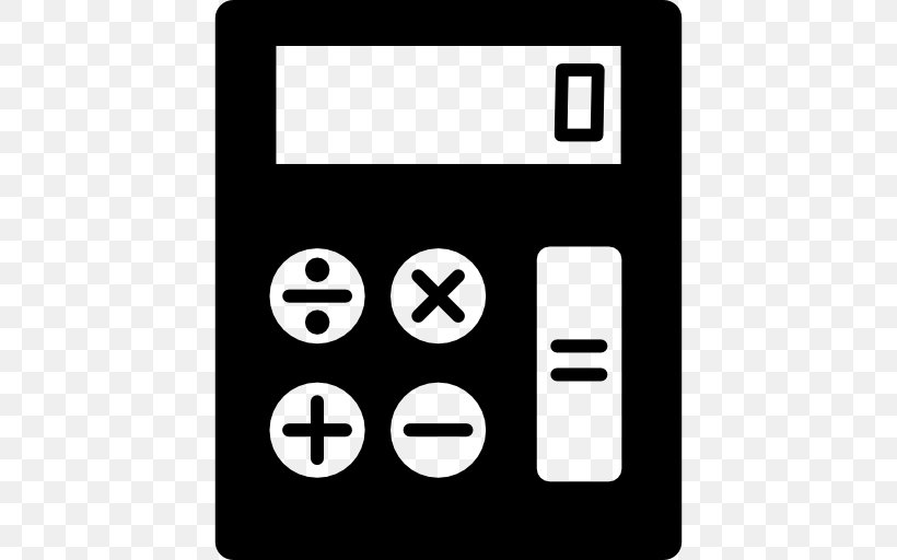 Scientific Calculator The Usborne Book Of Maths & Calculators, PNG, 512x512px, Calculator, Area, Black, Black And White, Brand Download Free