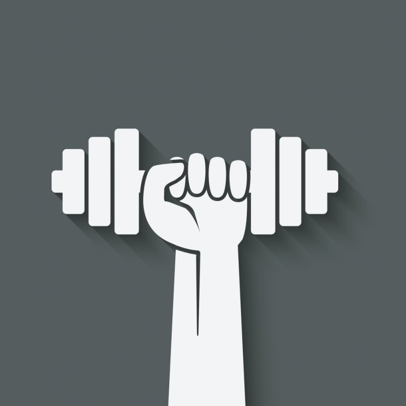 Physical Fitness Fitness Centre Dumbbell Physical Exercise, PNG, 1024x1024px, Physical Fitness, Arm, Black And White, Bodybuilding, Brand Download Free