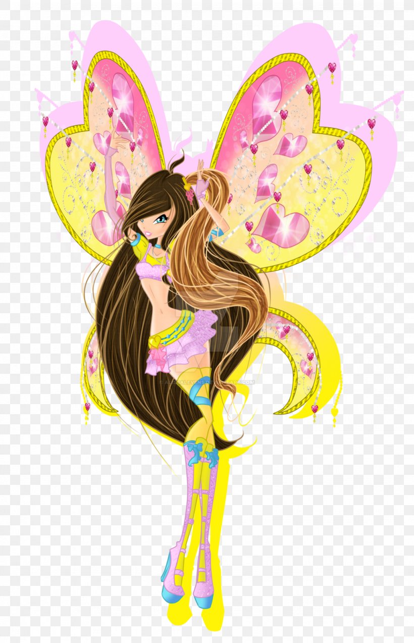 Believix Fan Art Butterfly Sirenix Cartoon, PNG, 1024x1590px, Watercolor, Cartoon, Flower, Frame, Heart Download Free