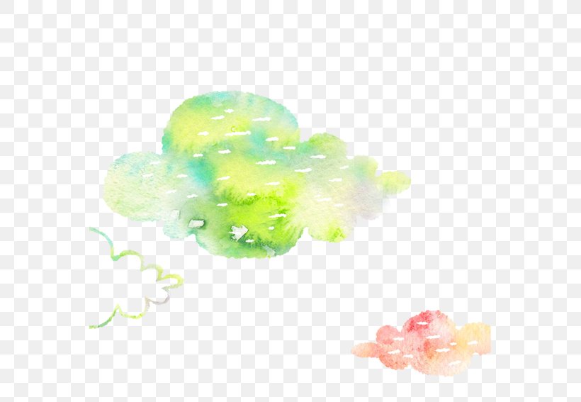 Creative Watercolor Watercolor Painting Cloud, PNG, 567x567px, Creative Watercolor, Cloud, Cloud Iridescence, Drawing, Green Download Free