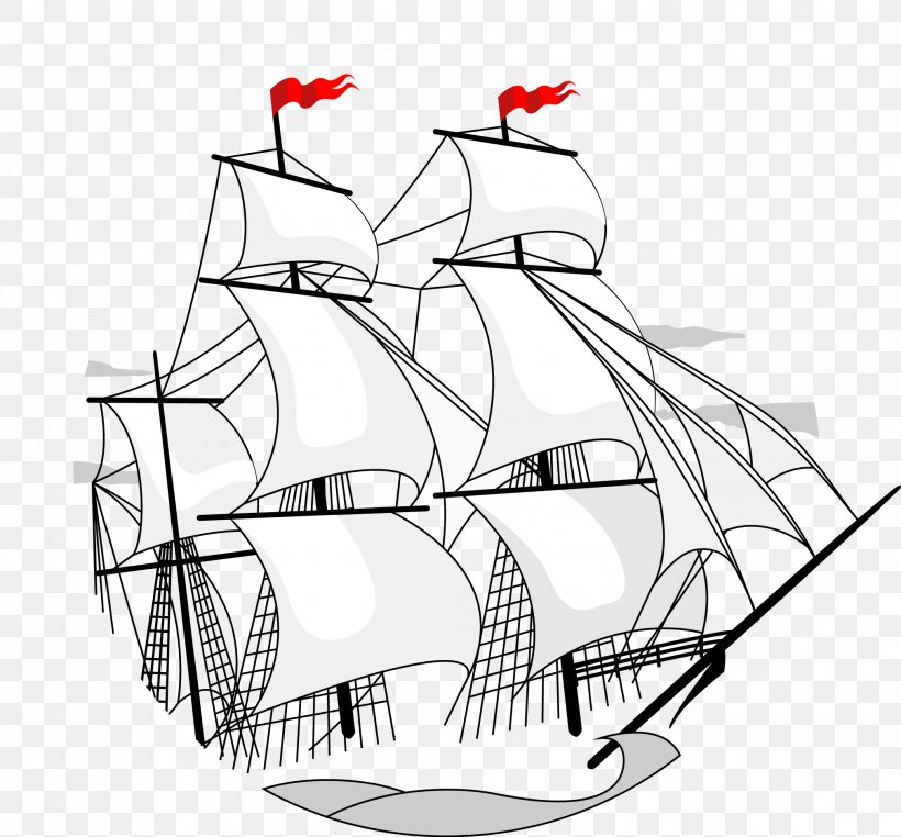 Drawing Sailing Ship Illustration, PNG, 2023x1880px, Drawing, Area, Black And White, Diagram, Logo Download Free