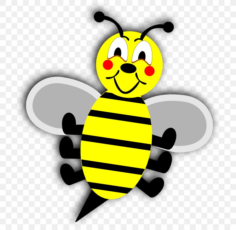 Honey Bee Cartoon Clip Art, PNG, 717x800px, Bee, Bee Sting, Beehive, Bumblebee, Cartoon Download Free