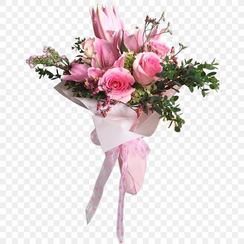 Rose Flower Bouquet Pink Red, PNG, 850x850px, Rose, Artificial Flower, Birthday, Color, Cut Flowers Download Free