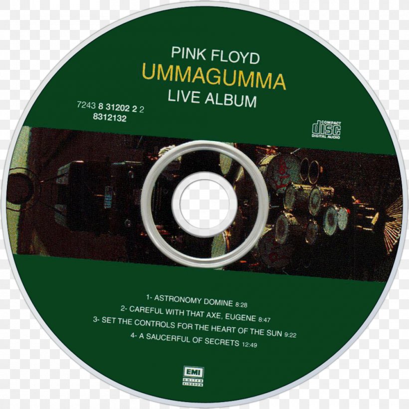 Ummagumma Compact Disc Pink Floyd Brand, PNG, 1000x1000px, Ummagumma, Brand, Compact Disc, Dvd, Label Download Free