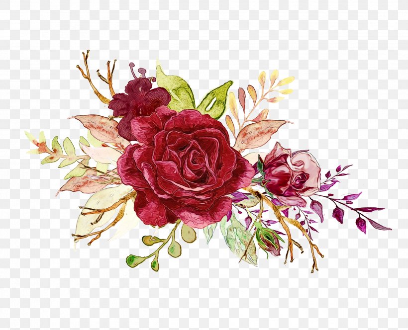 Garden Roses, PNG, 2502x2028px, Watercolor, Bouquet, Cut Flowers, Flower, Flowering Plant Download Free