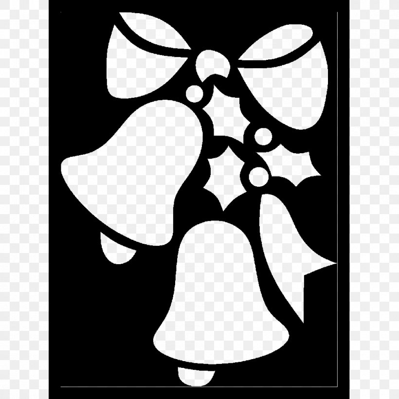 Stencil Christmas Drawing Art Pattern, PNG, 1000x1000px, Stencil, Art, Bird, Black, Black And White Download Free