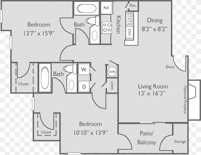 Paces River Apartments Paces River Avenue Floor Plan Renting, PNG, 1868x1443px, Apartment, Apartment Finder, Area, Black And White, Diagram Download Free