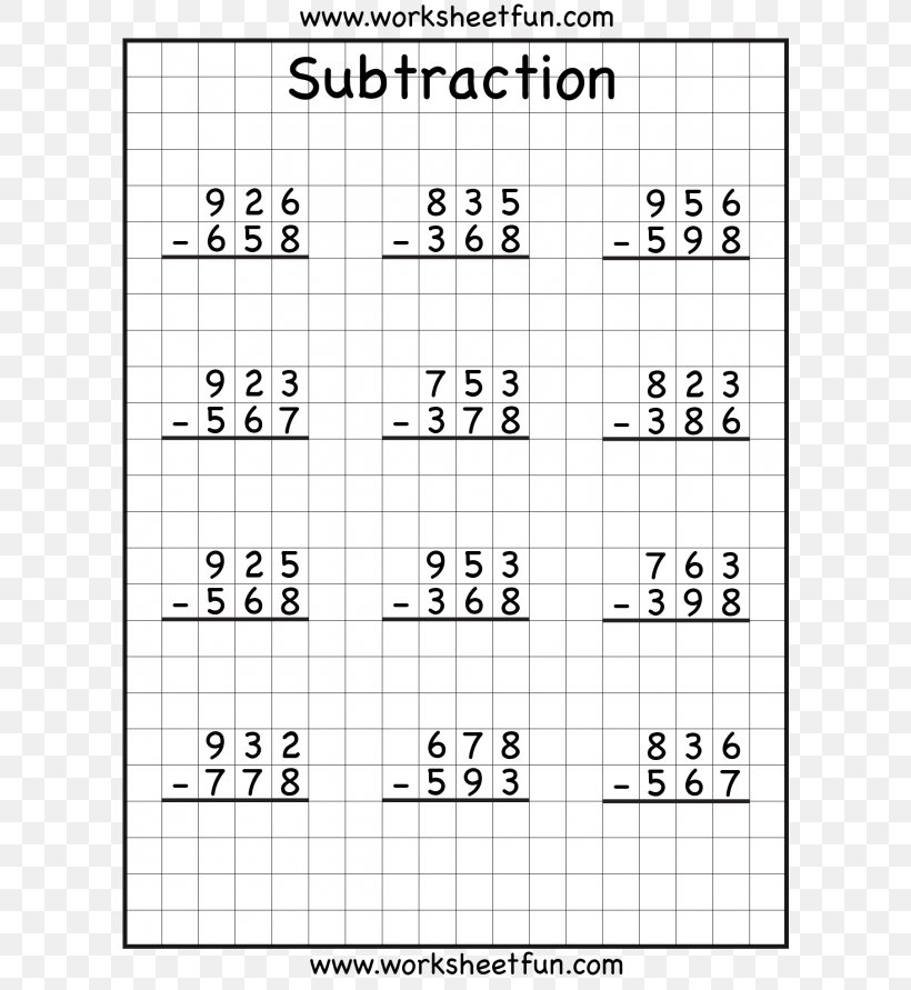 Regrouping Subtraction Third Grade Worksheet Numerical Digit, PNG, 600x891px, Watercolor, Cartoon, Flower, Frame, Heart Download Free