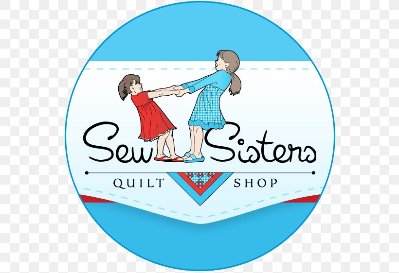 Sew Sisters Quilt Shop Textile Quilting Sewing, PNG, 562x562px, Textile, Area, Batting, Blue, Brand Download Free