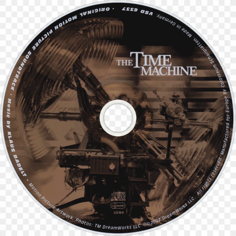 The Time Machine Compact Disc Film Time Travel Soundtrack, PNG, 1000x1000px, Watercolor, Cartoon, Flower, Frame, Heart Download Free