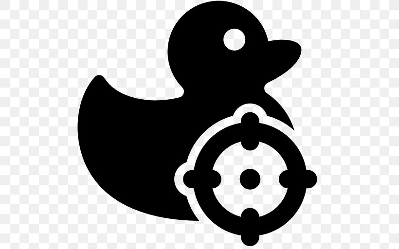 Duck, PNG, 512x512px, Duck, Black And White, Computer Software, Fictional Character, Monochrome Photography Download Free
