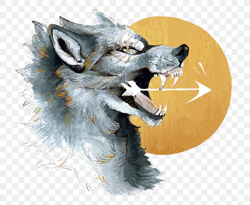 Gray Wolf Werewolf DeviantArt, PNG, 1500x1231px, Dog, Art, Canidae, Carnivoran, Dog Like Mammal Download Free