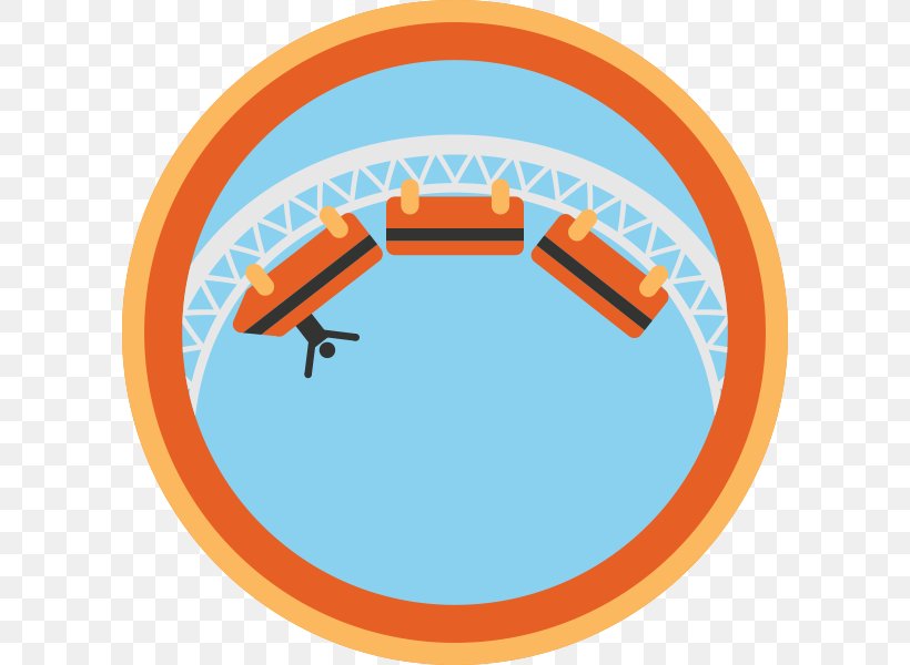 Pepsi Orange Streak Scout Badge Roller Coaster Scouting, PNG, 600x600px, Pepsi Orange Streak, Amusement Park, Area, Badge, Blue Download Free