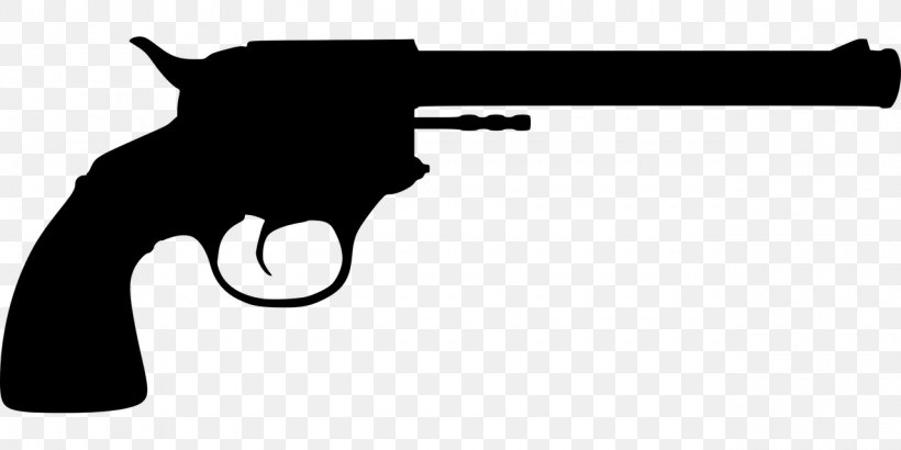 Firearm Handgun Silhouette Pistol, PNG, 1280x640px, Watercolor, Cartoon, Flower, Frame, Heart Download Free