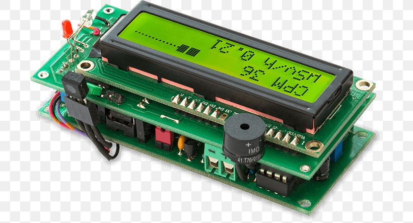 Microcontroller Geiger Counters Arduino Electronics Hardware Programmer, PNG, 700x443px, Microcontroller, Arduino, Capacitor, Circuit Component, Computer Download Free