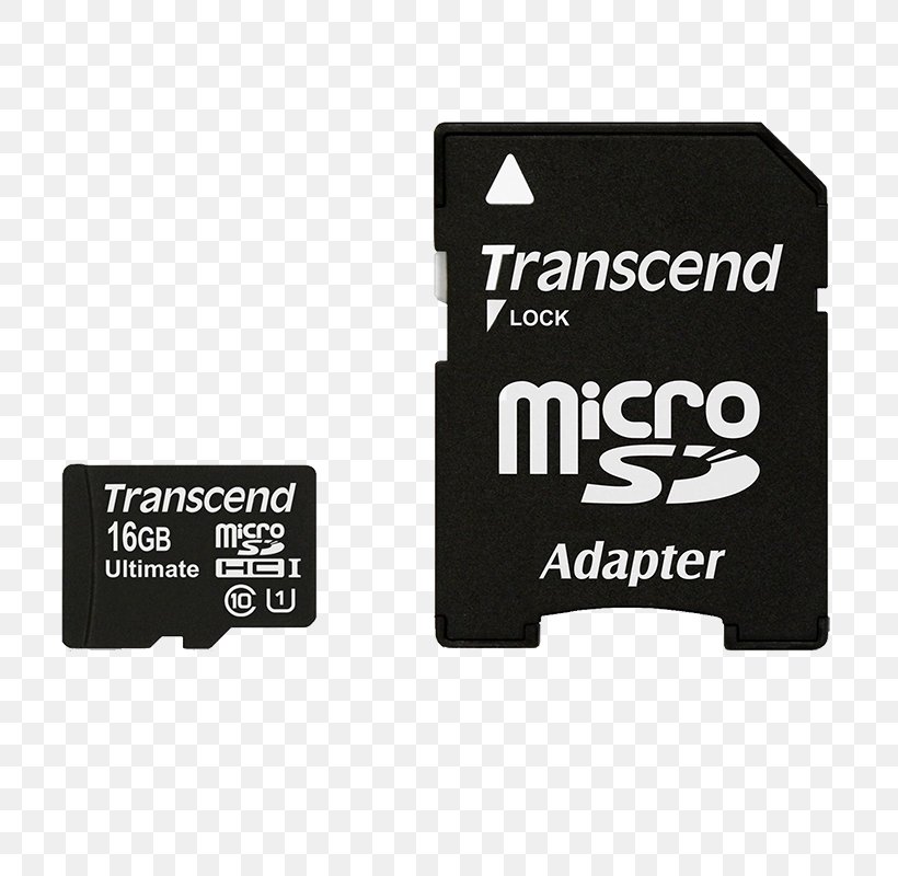 MicroSD Secure Digital Flash Memory Cards Transcend Information SDXC, PNG, 800x800px, Microsd, Adapter, Camera, Computer Data Storage, Electronic Device Download Free