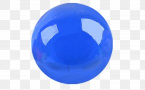 Glass Ball - Sphere Cobalt Blue Color Solid PNG