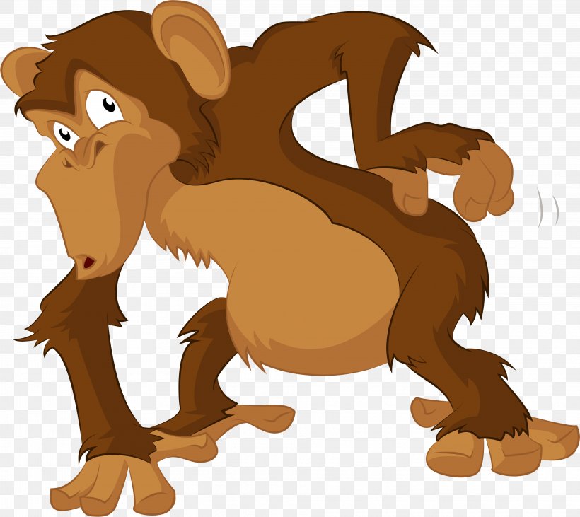 Lion Chimpanzee Royalty-free, PNG, 3847x3430px, Lion, Big Cats, Caricature, Carnivoran, Cartoon Download Free