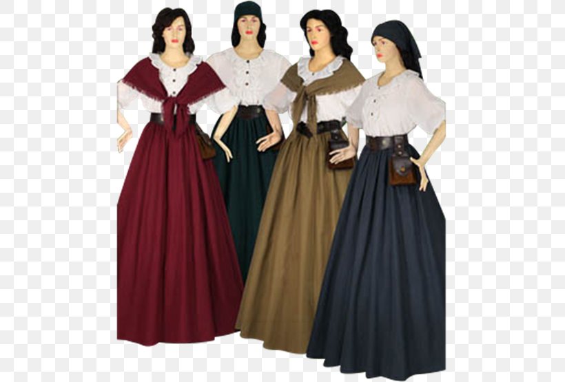 Middle Ages Gown Skirt Renaissance English Medieval Clothing, PNG, 555x555px, Middle Ages, Blouse, Bodice, Clothing, Costume Download Free