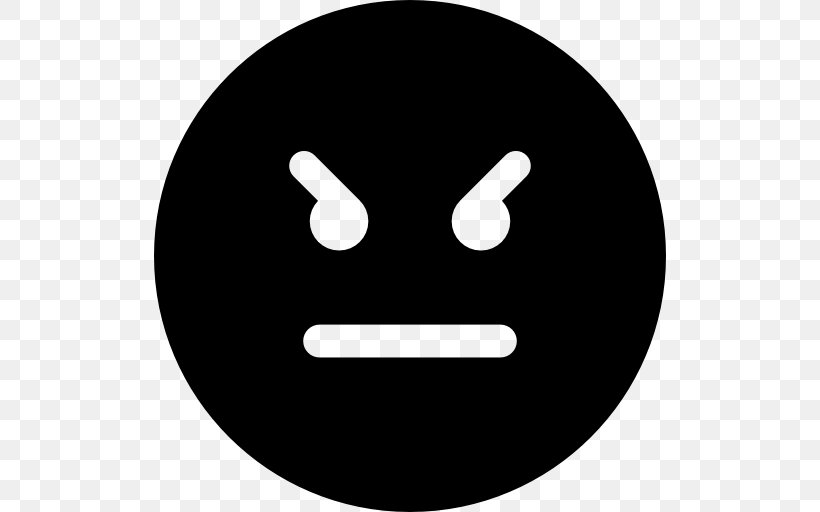 TrendCycle Anger Icon Smile Emotion, PNG, 512x512px, Anger, Black And White, Emoticon, Emotion, Face Download Free