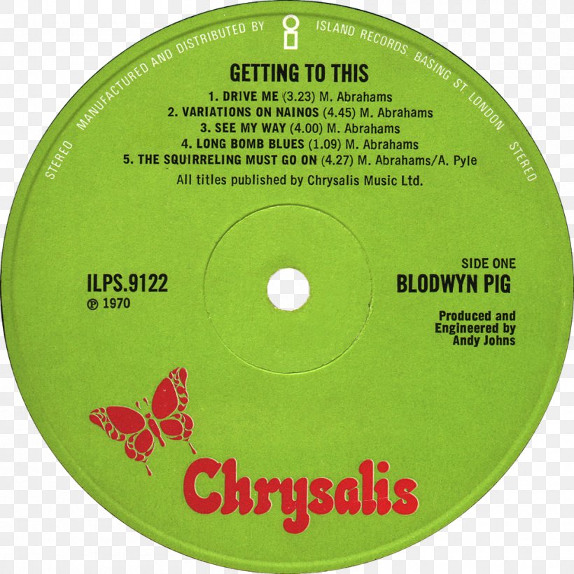 Chrysalis Records Jethro Tull Songs From The Wood Album Record Label, PNG, 1000x1000px, Watercolor, Cartoon, Flower, Frame, Heart Download Free