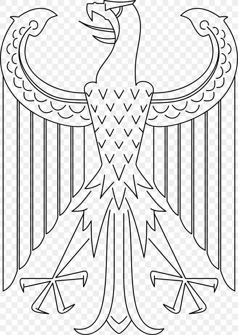 Coat Of Arms Of Germany German Empire Flag Of Germany Eagle, PNG, 1706x2400px, Germany, Art, Artwork, Beak, Black And White Download Free