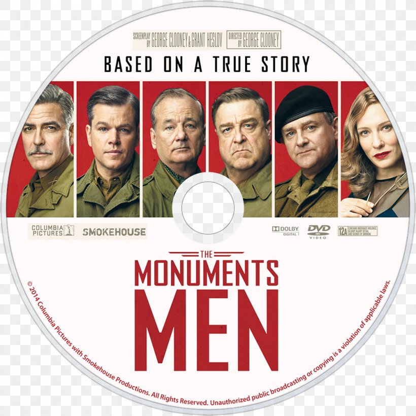 Albrecht Gaiswinkler George Clooney The Monuments Men YouTube DVD, PNG, 1000x1000px, George Clooney, Art, Brand, Dvd, Film Download Free