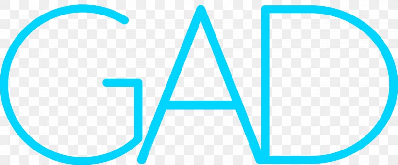 Generalized Anxiety Disorder Logo GAD World Comedian, PNG, 3201x1334px, Generalized Anxiety Disorder, Anxiety Disorder, Aqua, Area, Azure Download Free