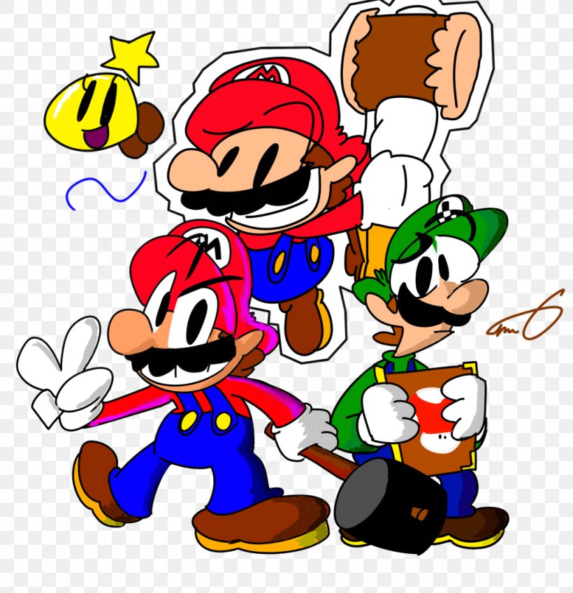 Mario & Luigi: Paper Jam Mario & Luigi: Superstar Saga Paper Mario, PNG, 1024x1061px, Mario Luigi Paper Jam, Area, Art, Artwork, Cartoon Download Free
