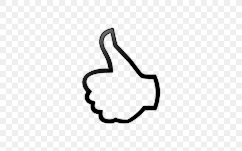 Thumb Signal Hand Icon, PNG, 512x512px, Thumb Signal, Area, Black And White, Brand, Facebook Download Free