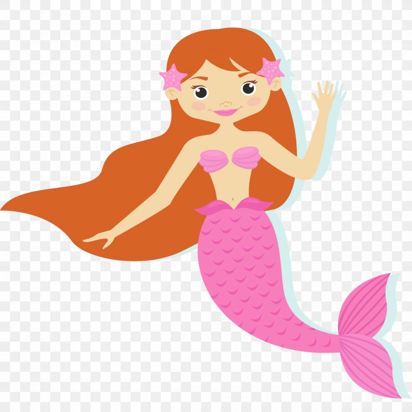 Mermaid Cartoon Illustration, PNG, 2500x2500px, Mermaid, Art, Cartoon, Drawing, Fictional Character Download Free