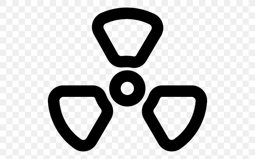Radiation Radioactive Decay, PNG, 512x512px, Radiation, Area, Atom, Black And White, Button Download Free