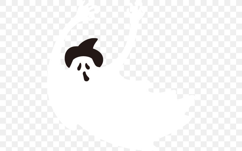 Scary Halloween Ghost Clip Art., PNG, 502x513px, Logo, Black, Black And White, Black M, Computer Download Free