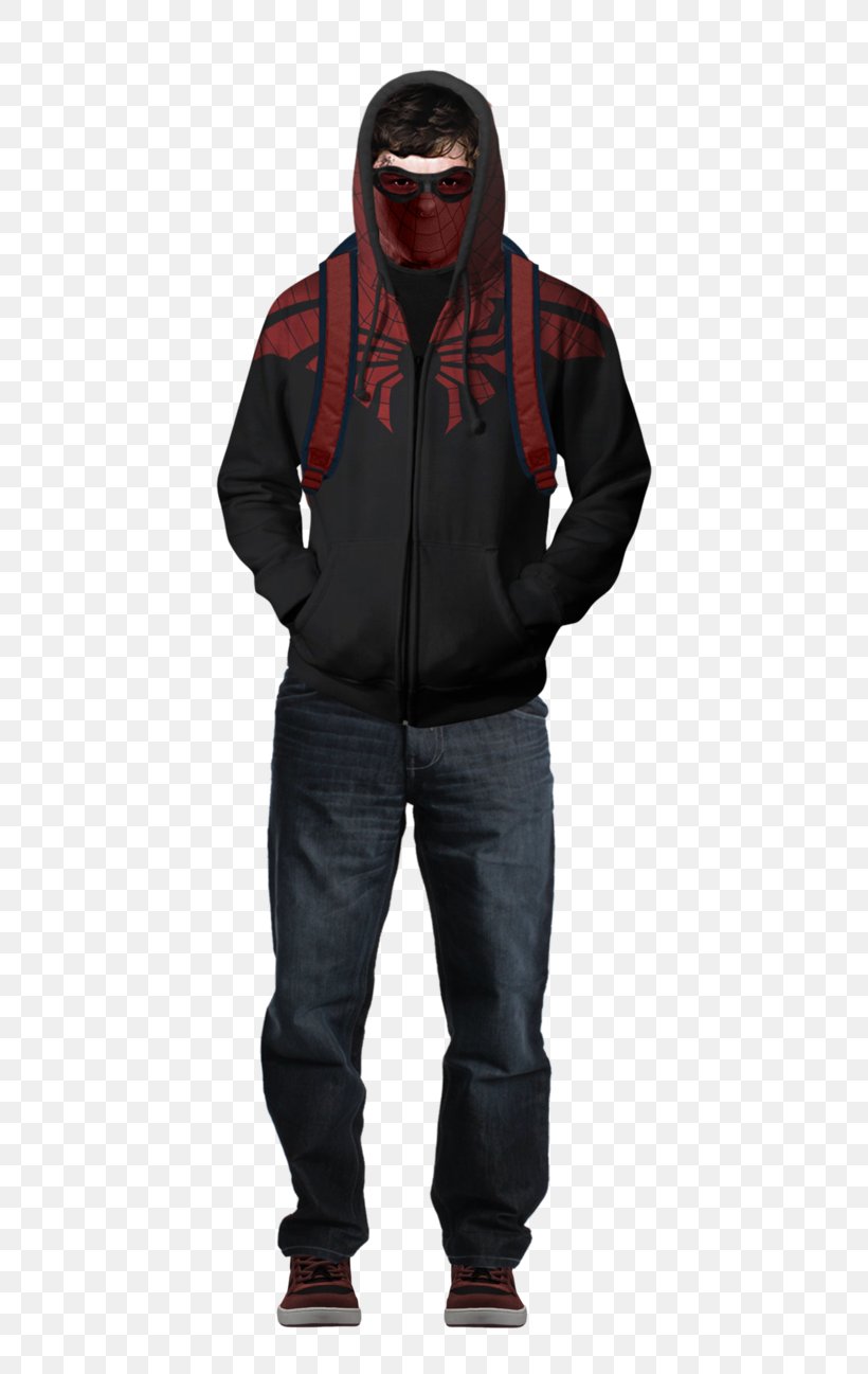 Spider-Man Hoodie Symbiote Jacket Suit, PNG, 616x1297px, Spiderman, Captain America Civil War, Comic Book, Costume, Hood Download Free