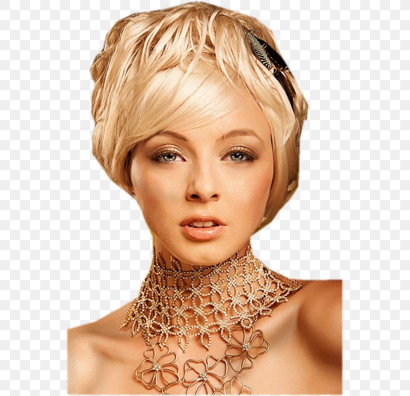 Blond Woman Pixie Cut Hair Coloring Feathered Hair, PNG, 555x792px, Blond, Beauty, Blog, Brown Hair, Chin Download Free