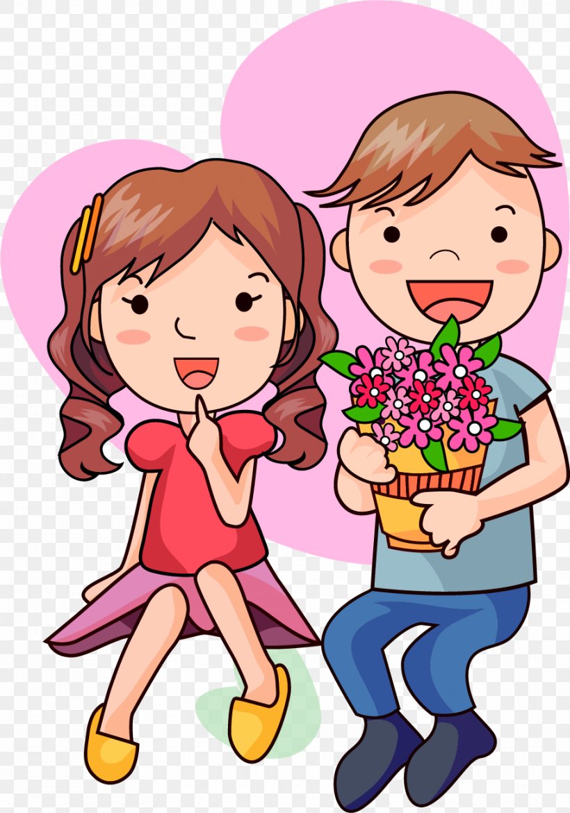 Cartoon Drawing Romance, PNG, 910x1297px, Watercolor, Cartoon, Flower, Frame, Heart Download Free
