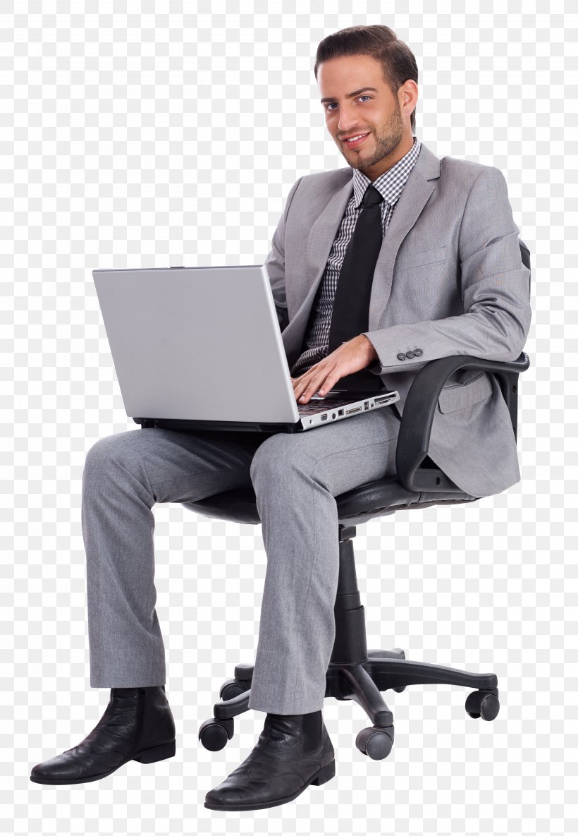 Laptop Desk Businessperson, PNG, 2912x4209px, Laptop, Business, Business Executive, Businessperson, Chair Download Free