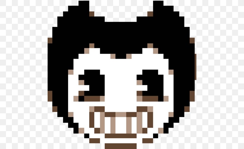 Bendy And The Ink Machine Pixel Art Chiptune Build Our Machine, PNG, 500x500px, Bendy And The Ink Machine, Art, Build Our Machine, Chiptune, Dagames Download Free