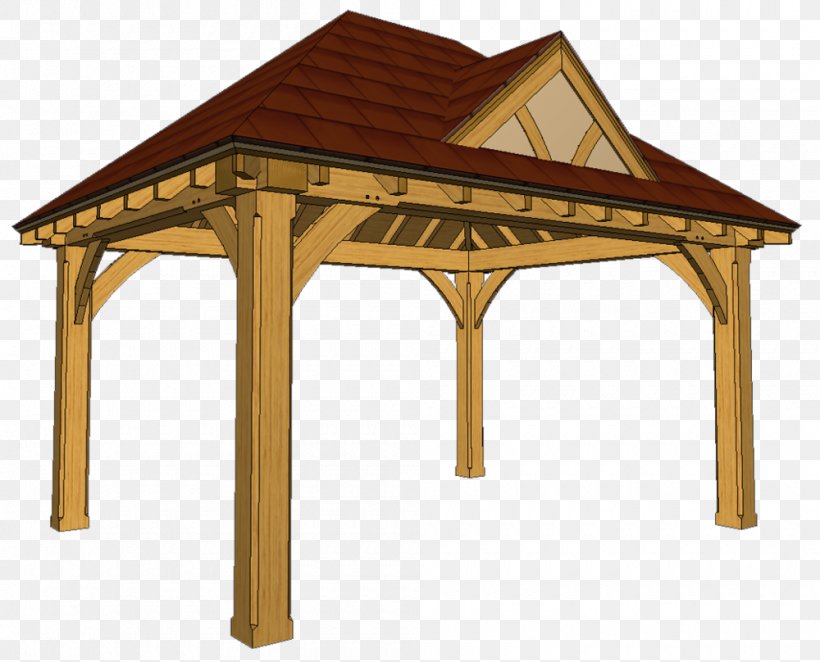 Gazebo Timber Roof Truss Timber Framing, PNG, 1000x808px, Gazebo, Building, Domestic Roof Construction, Framing, Furniture Download Free