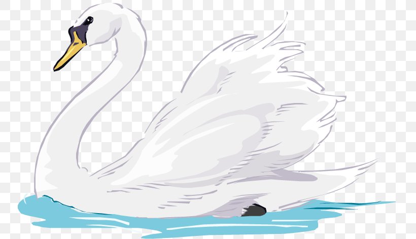 Mute Swan Duck Animation Clip Art, PNG, 750x471px, Mute Swan, Animation, Art, Beak, Bird Download Free