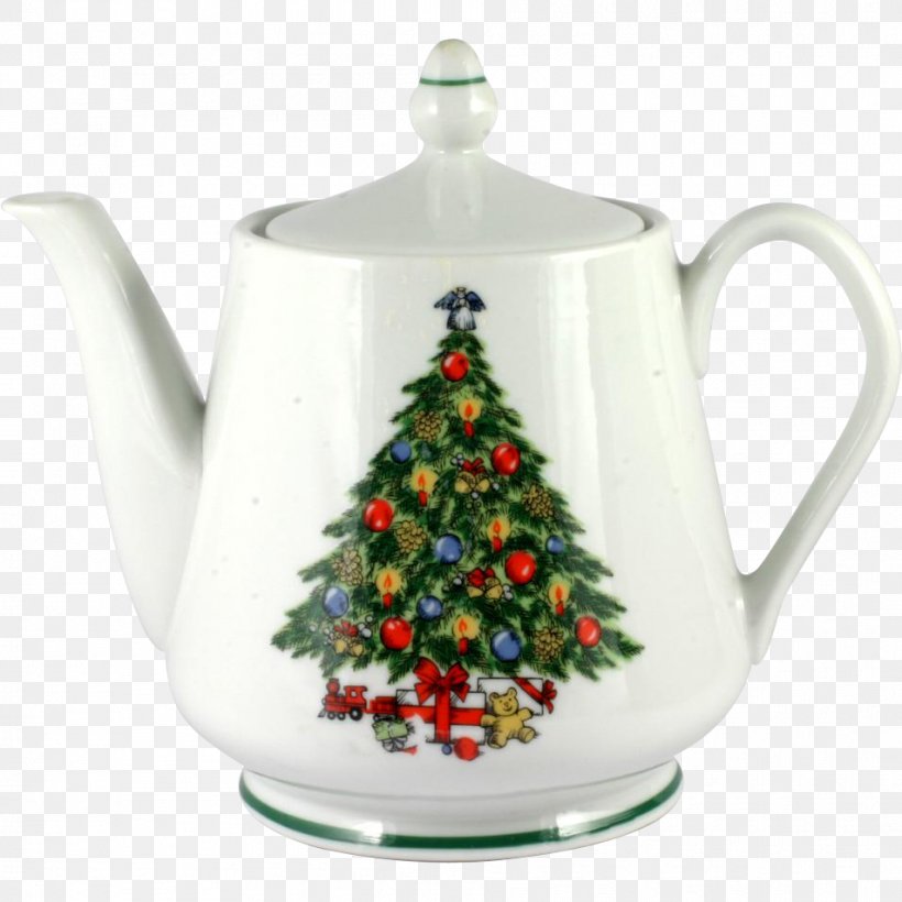 Teapot Christmas Ornament Santa Claus Porcelain, PNG, 953x953px, Teapot, Biscuit Jars, Ceramic, Christmas, Christmas Decoration Download Free