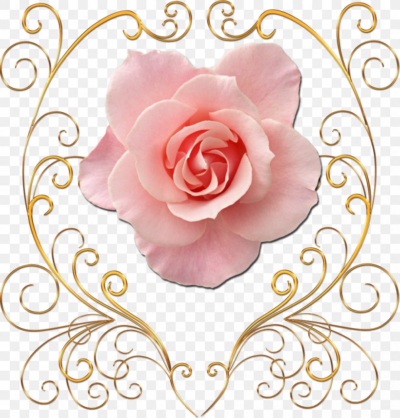 Flower Gold Clip Art, PNG, 1033x1080px, Watercolor, Cartoon, Flower, Frame, Heart Download Free