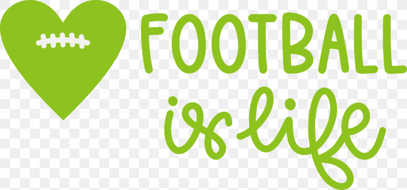 Football Is Life Football, PNG, 3000x1407px, Football, Biology, Green, Leaf, Logo Download Free